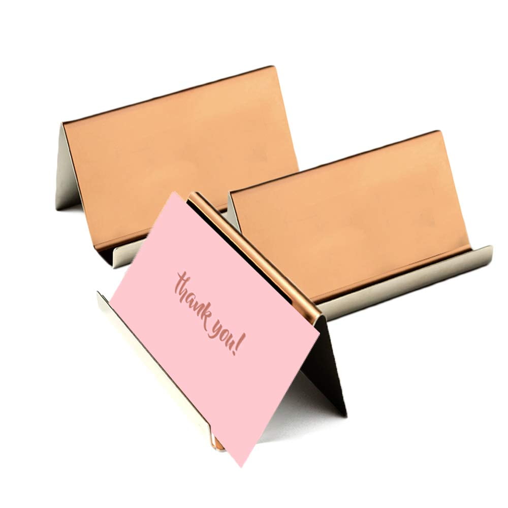 4 Pcs Support Carte De Visite En Acrylique, Porte-Cartes De Visite