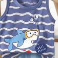 thumbnail image 4 of UAYOTSE Baby Boy Clothes short Sleeve Color Sweatshirt Toddler Boy Spring Summer Spring Summer Party Pants Set,Sizes 3-4 Years, 4 of 4