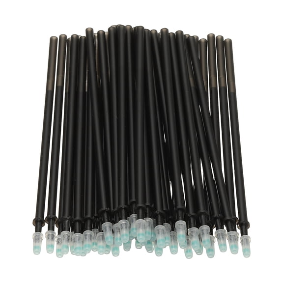 48 Pcs Erasable Gel Pens Refills, 0.5mm Heat Erasable Pens Refills for Fabric Disappearing Ink Fabric Marking Pen for Sewing Quilting Writing, Black Ink