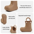 thumbnail image 5 of XIMIN Kids Boys Girls Short Ankle Rain Boots with Easy-On Handles Easy-on Lightweight Waterproof Plain Rubber Rainboots Outdoor Portable Shoes, 5 of 6
