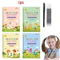 thumbnail image 2 of Children's Copybooks Upgrade Magical Handwriting Reusable Workbooks Grooved Copybook 8Pack With Pen School For Preschool Kids Ages 38 ​ (2 Set) 5ml, 2 of 9