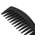 thumbnail image 2 of Portable Detangling Comb with Wide and Fine Teeth for Salon Hairdressing Styling Tool, Black, 2 of 2