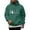 Dark Green, variant on Men's Christmas Festive Seasonal Hoodie Sweatshirt With Print Winter Pink S