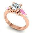 thumbnail image 2 of 2.50 Carat Unique Round Shape (F-G/VS1) Natural Diamond Pink Sapphire Gemstone Ring for Engagement 14K Rose Gold Size 9.5 by Diamond Capitals, 2 of 8