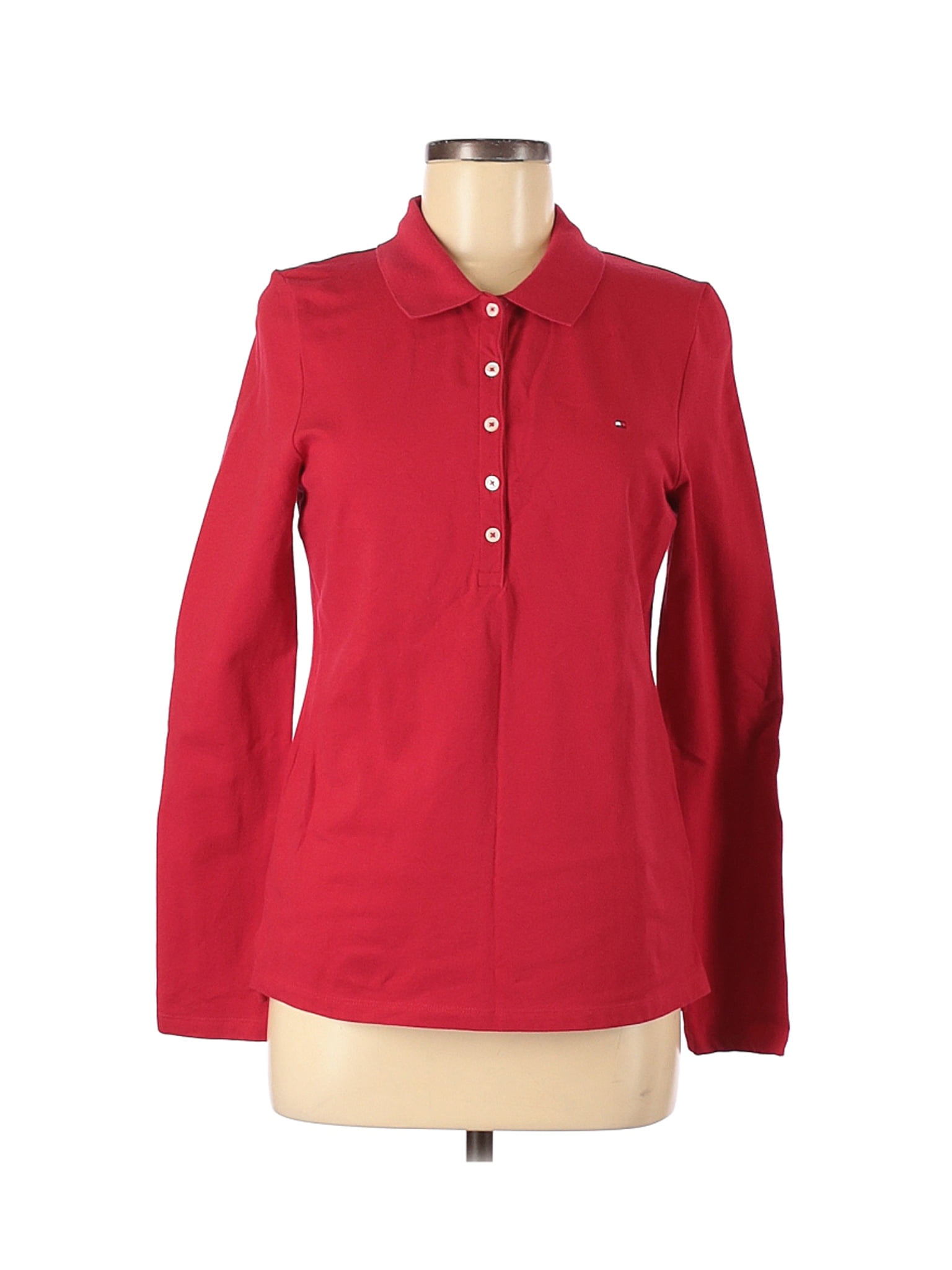 tommy hilfiger long sleeve polo womens