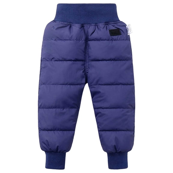 PEASKJP Toddler Hiking Pants Toddler Boy Pants Joggers Sweatpants for Baby Boys Soft Casual Cargo Pants with Drawstring Blue,6-12 Months
