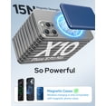 thumbnail image 3 of Magnetic Portable Charger, Magnetic Power Bank 5000mAh with USB-C, Slim Wireless Battery Pack compatible for iPhone 17/16/15/14/13 Series, Darkblue, 3 of 9