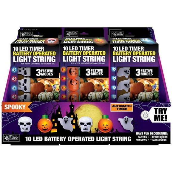 Shawshank LEDz 9071670 Guirlande Lumineuse Décor Halloween Saison Magique LED Effrayant - Lot de 12