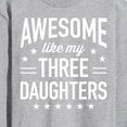 thumbnail image 3 of Instant Message - Awesome Like My 3 Daughters  - Men's Long Sleeve T-Shirt, 3 of 6