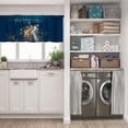 thumbnail image 5 of LALILO Kitchen Curtain Valance London Long City Trails Light Rod Pocket Window Curtain 52"x 18" Set of 2, 5 of 5