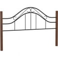 thumbnail image 2 of Hillsdale Furniture Matson Black Metal with Cherry Wood Posts Twin Headboard, 2 of 8