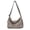 Grey, variant on Women's Purple Canvas Hobo Bag - Medium, Adjustable Strap, 5 Pockets, Foldable, 15.4 Inch Laptop Compatible.