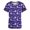 Purple, variant on Ecqkame Womens Nursing Scrub Tops Easter Eggs Bunny Rabbit Printed Working Uniform Blouse T-shirt Casual Short Sleeve V-neck Blouse Tops With Pocket Green M on Clearance