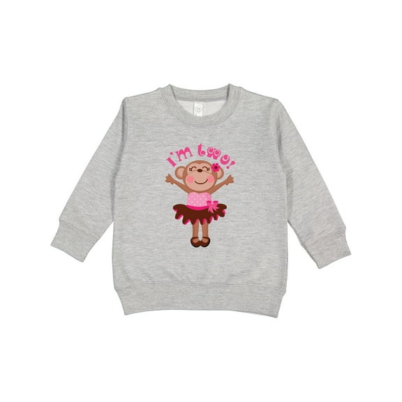 Inktastic Monkey 2nd Birthday for Girl Toddler Sweatshirt