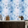 thumbnail image 5 of Peel and Stick Wallpaper Contact Paper Snowflakes Winter textured Christmas Snow ornament Self Adhesive and Removable 17.7in x 118in, 5 of 8