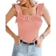 thumbnail image 1 of Xishao Women's Round Neck Short Sleeve T Shirts Basic Bodysuits Xishao ropa, 1 of 2