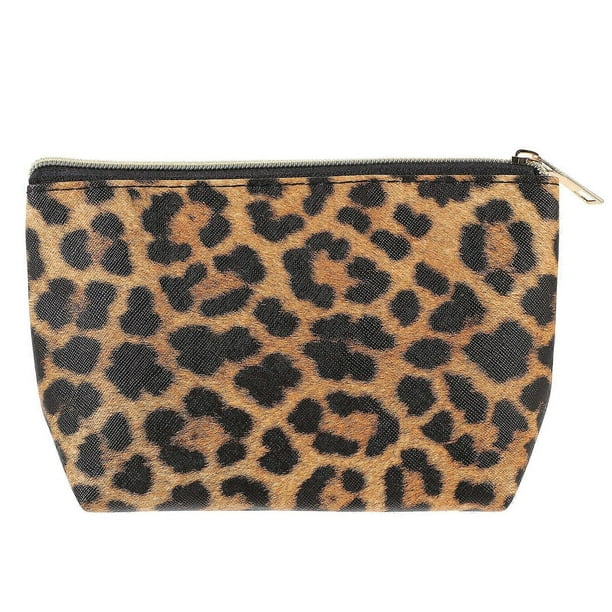 Leopard Pattern Makeup Bag Travel Toiletry Bag Portable Makeup Bag Women Makeup Bag