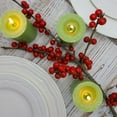 thumbnail image 5 of Elyon Tableware® 18 Green Colored Unscented Wax Votive Candles in Glass Holder, 24 Hours Burn Time, 5 of 5