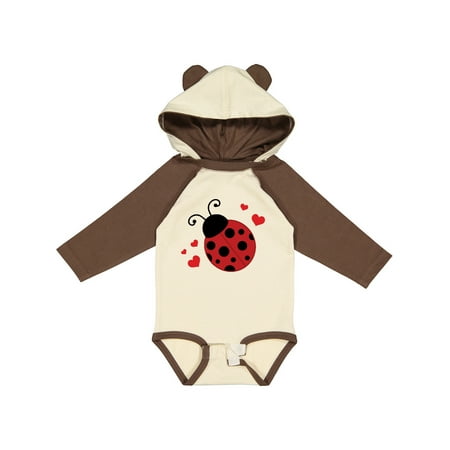 

Inktastic Lady Bug and Hearts Gift Baby Girl Long Sleeve Bodysuit