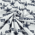NFL Dallas Cowboys 58" 100 Cotton Sports Logo Craft Fabric By the Yard
