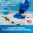 thumbnail image 4 of POOL BLASTER Catfish (Gen 2) Cordless Spa & Hot Tub Vacuum, More Power & Capacity, 45 Min Runtime, Spot Cleaning in Small Above Ground Swimming Pools, Rechargeable Spa Vac, 4 of 9