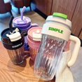 thumbnail image 2 of Simple Large Capacity Handy Plastic Cup Girl Office Mug Black, 2 of 5