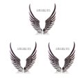 thumbnail image 3 of Transemion Silver Easy To Install Car Sticker Cool Style For Motorcycles Non-fading Car Accessories Stickers silver 3Set, 3 of 5