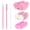 600 PCS - Pink, variant on 600 PCS Eyelash Extension Supplies Kit, 200 Spoolies Mascara Wands Disposable 200 Lip Brushes 200 Micro Swabs Purple Eyelash Brushes Makeup Applicator Tool