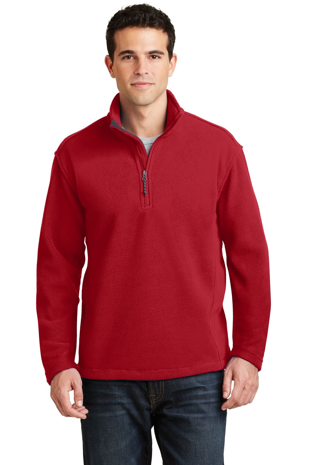 Port Authority® Value Fleece 1/4-Zip Pullover. F218 True Red Xs ...