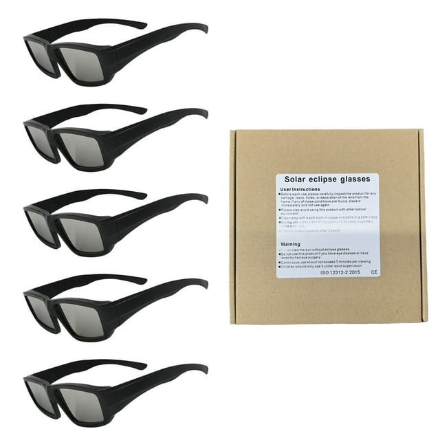 Directo De Fábrica: Gafas de Observación de Ocultación Solar (5 Pares) Seguras y Cómodas para la Observación Solar Con