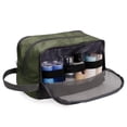 thumbnail image 6 of Travel Toiletry Bag for Men Hanging Dopp Kit Small Nylon Shaving Bag, Water Resistant Bathroom Toiletries Organizer for Traveling, Army Green, 6 of 8