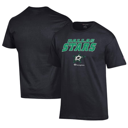 Men s Champion Black Dallas Stars Jersey T-Shirt