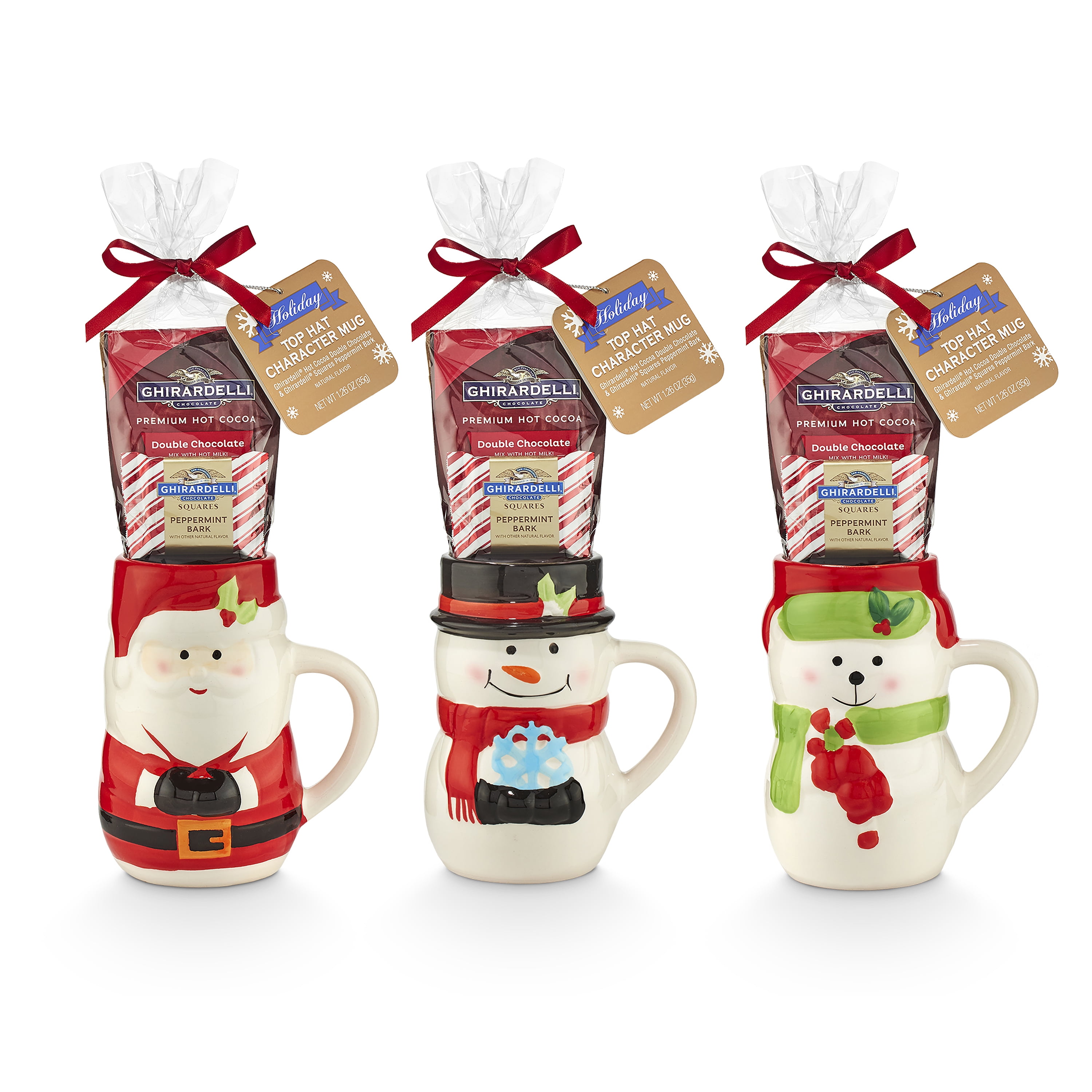 Ghirardelli Top Hat Character Mug & Hot Cocoa Gift Set, 1.26oz