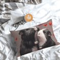 thumbnail image 3 of Rateoe Heart Guinea Pig Couple Pattern Decorative Pillow Case,Throw Pillow Covers,Plush Pillow Cover,Soft Pillow Case,Velvet Pillow Case-14"x20", 3 of 3