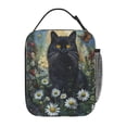 thumbnail image 3 of Black Cat Moonlight Lunch Bag Portable Thermal Lunch Box for Men and Women, 3 of 6