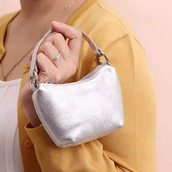 Genuine leather coin purse Genuine leather coin purse, small handheld bag, pea bag, crossbody bag, lipstick and earphone storage bag