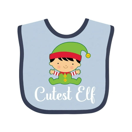 

Inktastic Cutest Elf Christmas Holiday Gift Baby Boy or Baby Girl Bib