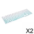 thumbnail image 1 of Funda para teclado,Cubierta para teclado Funda protectora para teclado,Cubierta universal para teclado portátil,Teclado numérico Silicona fina resistente al agua,Superficie transparente, 1 of 10