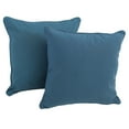 thumbnail image 4 of Blazing Needles Solid Twill 8 to 9-inch Full Futon Cover Set with Four Throw Pillows (Set of 5)-Color: Steel Grey, 4 of 5
