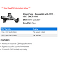 thumbnail image 2 of Water Pump - Compatible with 1979 - 1997 GMC P3500 1980 1981 1982 1983 1984 1985 1986 1987 1988 1989 1990 1991 1992 1993 1994 1995 1996, 2 of 2