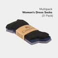 thumbnail image 2 of COSYFEEL Women's Bamboo Dress Socks Crew Soft Thin Seamless Toe, 3 Pairs, 2 of 7