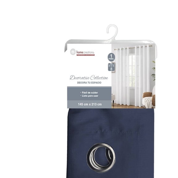 Cortina para Ventana Home Creations DecorativaAzul