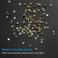 thumbnail image 3 of Uxcell 14000Pcs Acrylic Wedding Table Diamonds 3mm Crystals Gems for Decorations, Olive Green AB, 3 of 6