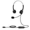 thumbnail image 1 of Auriculares para computadora con cable USB Auriculares biauriculares manos libres con volumen d MABOTO Auriculares, 1 of 7