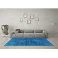 thumbnail image 3 of Ahgly Company Indoor Rectangle Oriental Light Blue Industrial Area Rugs, 5' x 7', 3 of 4