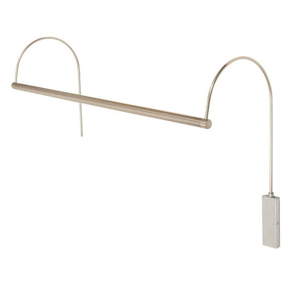 House of Troy USLEDZ28-52 Ultra Slim-line - 9W 1 LED Picture Light-5.5 Inches Tall and 28 Inches Wide Satin Nickel  Oil Rubbed Bronze Finish with Metal Shade