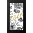 thumbnail image 2 of Medley, Elizabeth 14x24 Black Modern Framed Museum Art Print Titled - Love Floral, 2 of 5