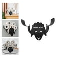 thumbnail image 4 of Animal Standing Iron Bathroom Tissue Toilet Paper Holder , Sheep, 36x12.5x21.5cm, 4 of 7