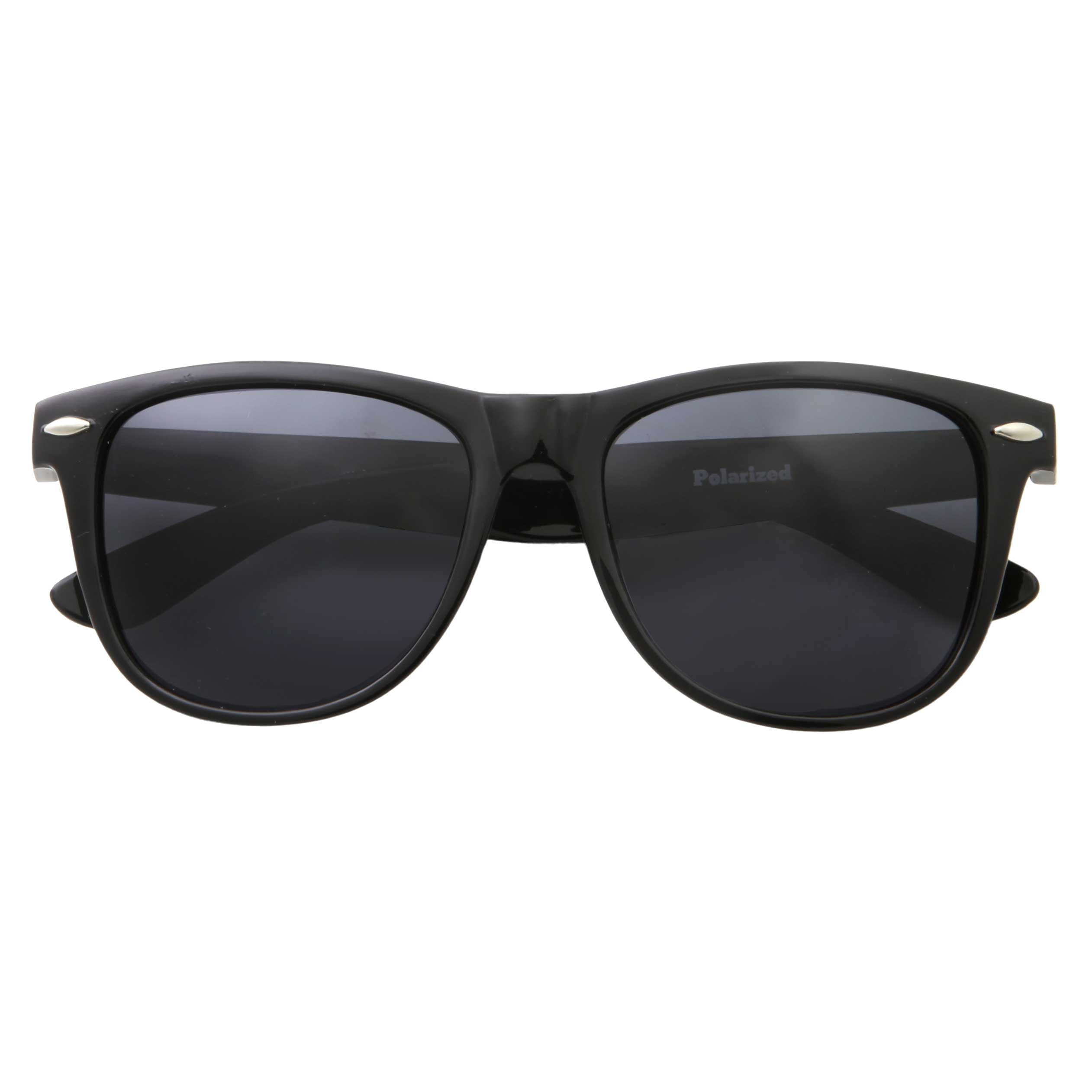 grinderPUNCH Large Frame Polarized 80's Retro Classic Trendy Stylish Sunglasses for Men Women