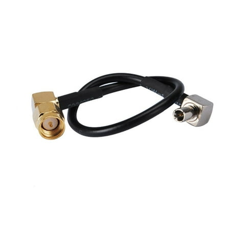 Sma Angle Plug 6 inch Rf Connector Sma Plug Right Angle to Ts9 Male Assembly Extension Coaxial Cable RG174 15cm for Wireless Antenna ()
